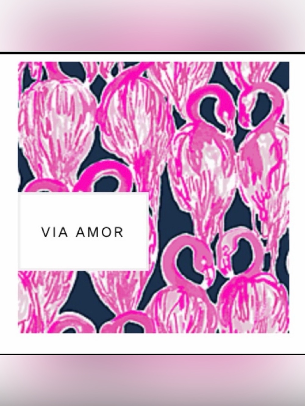Lilly Pulitzer Elsa Silk Blouse in High Tide Via Amor (Flamingo) Print - Size M - Picture 5 of 9